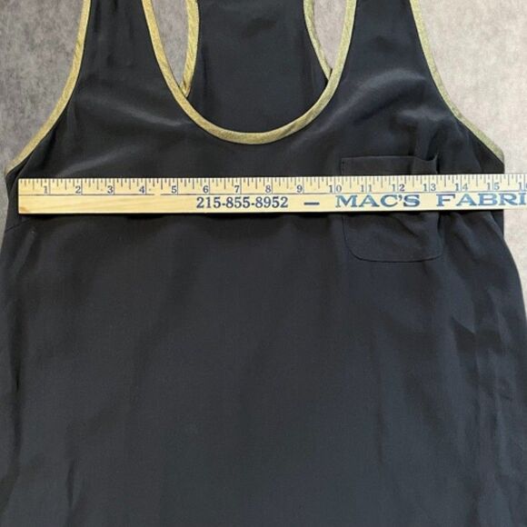 Joie Womens Top Black Silk Racerback Tank Size S - Picture 10 of 11